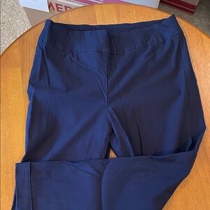 Tribal Women's Dark Blue Straight Leg Pants capris length